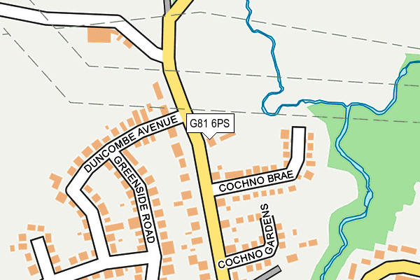 G81 6PS map - OS OpenMap – Local (Ordnance Survey)