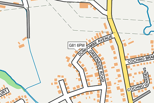 G81 6PW map - OS OpenMap – Local (Ordnance Survey)