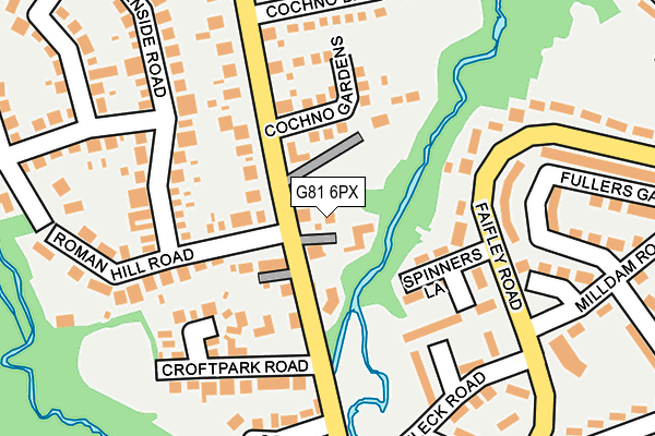 G81 6PX map - OS OpenMap – Local (Ordnance Survey)