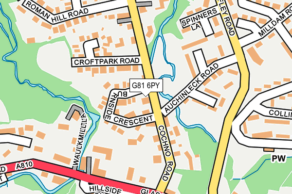 G81 6PY map - OS OpenMap – Local (Ordnance Survey)