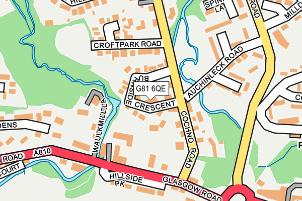 G81 6QE map - OS OpenMap – Local (Ordnance Survey)