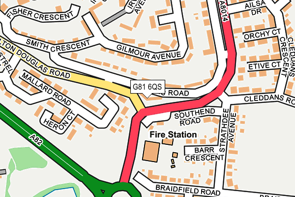 G81 6QS map - OS OpenMap – Local (Ordnance Survey)