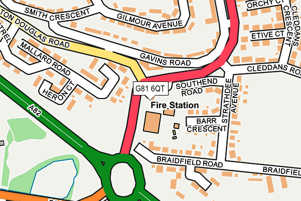 G81 6QT map - OS OpenMap – Local (Ordnance Survey)