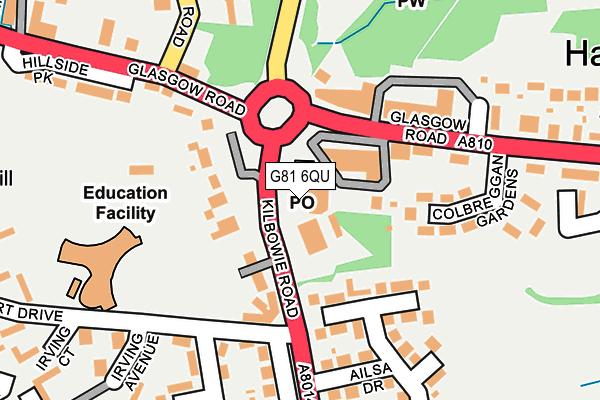 G81 6QU map - OS OpenMap – Local (Ordnance Survey)