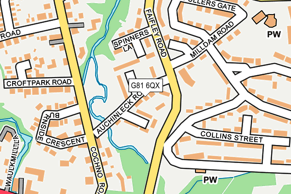 G81 6QX map - OS OpenMap – Local (Ordnance Survey)