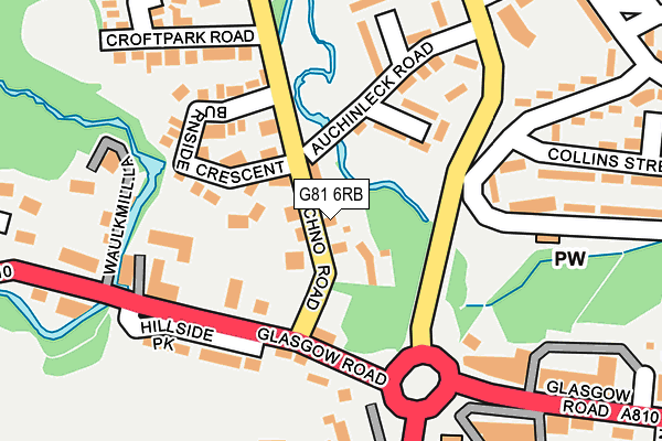 G81 6RB map - OS OpenMap – Local (Ordnance Survey)