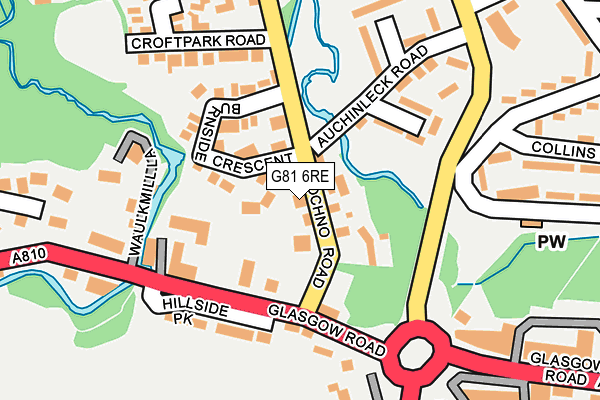 G81 6RE map - OS OpenMap – Local (Ordnance Survey)