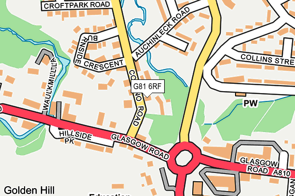 G81 6RF map - OS OpenMap – Local (Ordnance Survey)