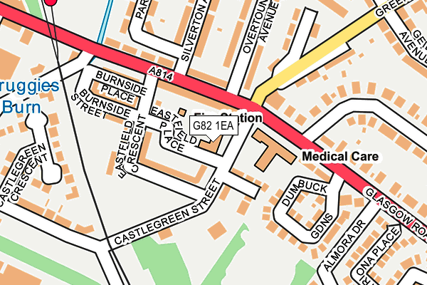 G82 1EA map - OS OpenMap – Local (Ordnance Survey)
