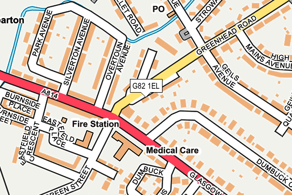 G82 1EL map - OS OpenMap – Local (Ordnance Survey)