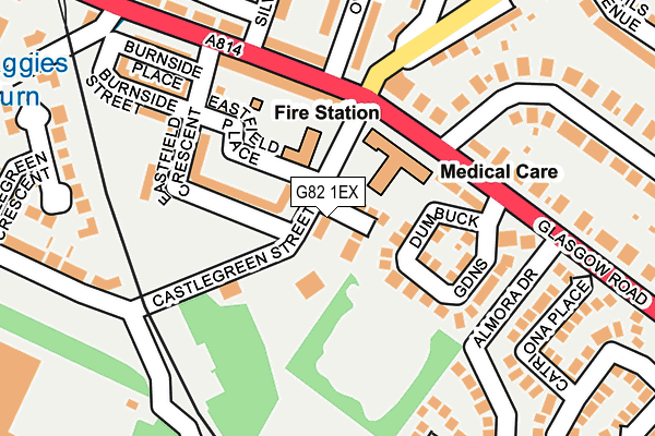 G82 1EX map - OS OpenMap – Local (Ordnance Survey)