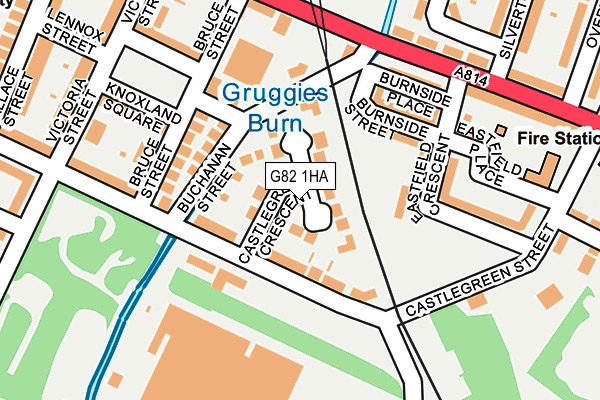 G82 1HA map - OS OpenMap – Local (Ordnance Survey)