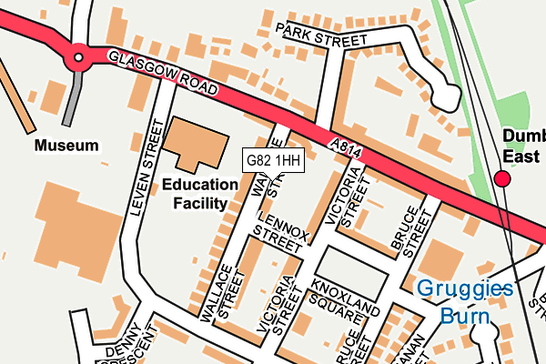 G82 1HH map - OS OpenMap – Local (Ordnance Survey)