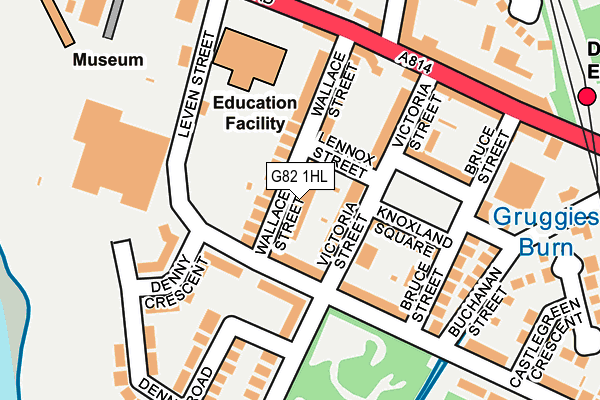 G82 1HL map - OS OpenMap – Local (Ordnance Survey)