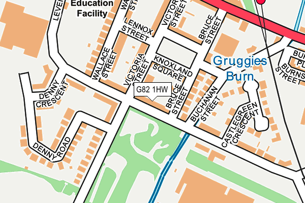 G82 1HW map - OS OpenMap – Local (Ordnance Survey)