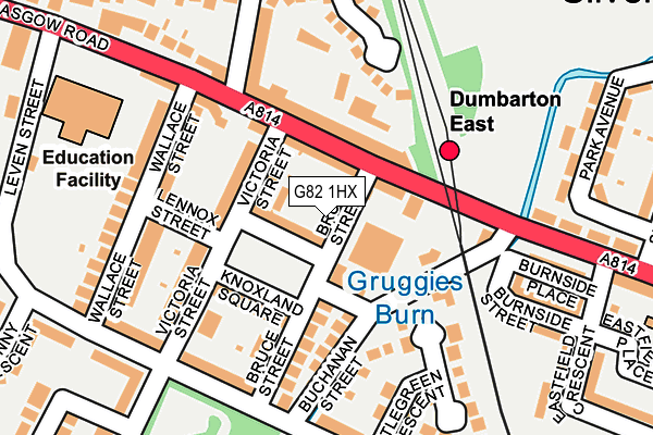 G82 1HX map - OS OpenMap – Local (Ordnance Survey)