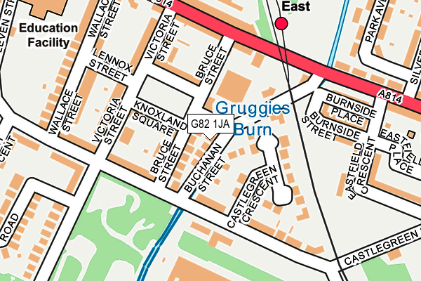 G82 1JA map - OS OpenMap – Local (Ordnance Survey)