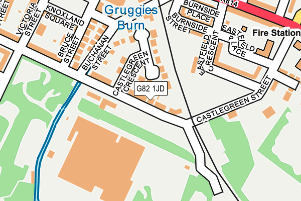 G82 1JD map - OS OpenMap – Local (Ordnance Survey)