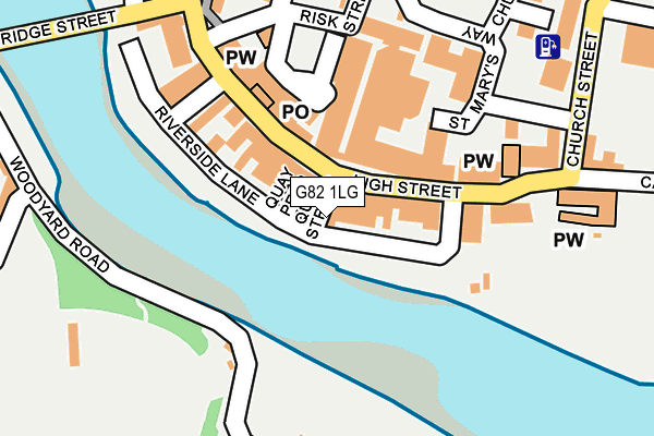 G82 1LG map - OS OpenMap – Local (Ordnance Survey)