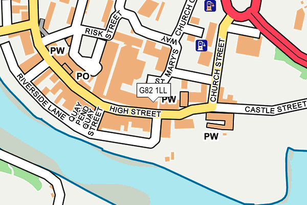 G82 1LL map - OS OpenMap – Local (Ordnance Survey)