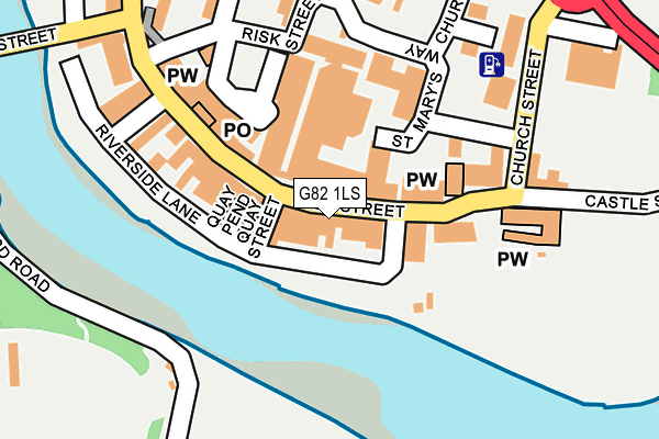 G82 1LS map - OS OpenMap – Local (Ordnance Survey)