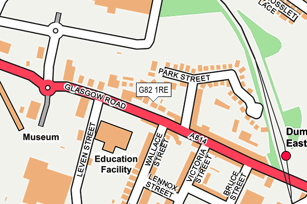 G82 1RE map - OS OpenMap – Local (Ordnance Survey)