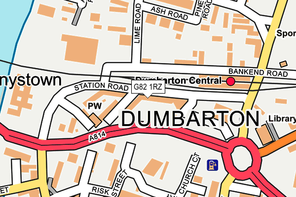 G82 1RZ map - OS OpenMap – Local (Ordnance Survey)