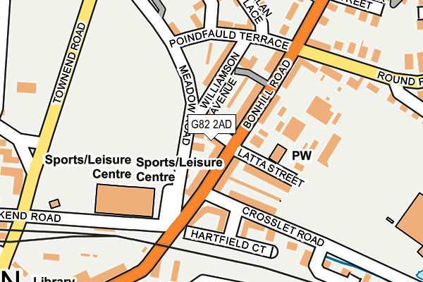 G82 2AD map - OS OpenMap – Local (Ordnance Survey)
