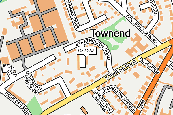 G82 2AZ map - OS OpenMap – Local (Ordnance Survey)