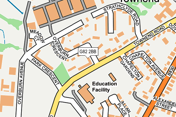 G82 2BB map - OS OpenMap – Local (Ordnance Survey)