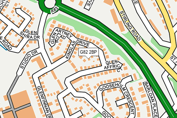 G82 2BP map - OS OpenMap – Local (Ordnance Survey)