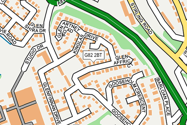 G82 2BT map - OS OpenMap – Local (Ordnance Survey)