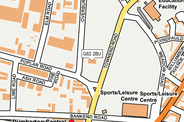 G82 2BU map - OS OpenMap – Local (Ordnance Survey)