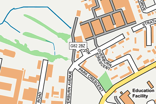 G82 2BZ map - OS OpenMap – Local (Ordnance Survey)