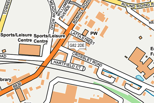 G82 2DE map - OS OpenMap – Local (Ordnance Survey)