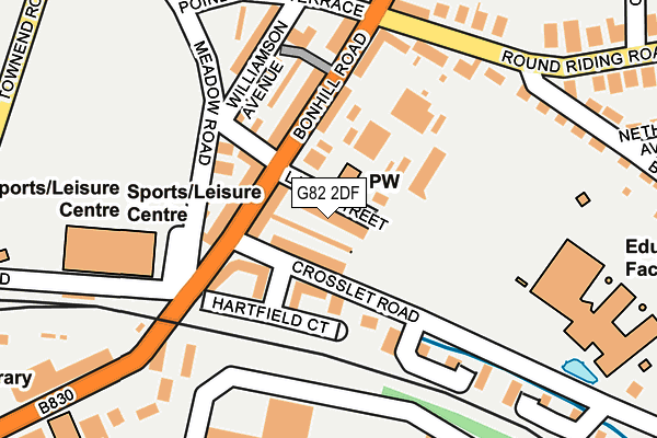 G82 2DF map - OS OpenMap – Local (Ordnance Survey)