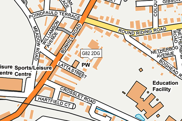 G82 2DG map - OS OpenMap – Local (Ordnance Survey)