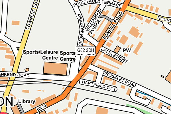 G82 2DH map - OS OpenMap – Local (Ordnance Survey)