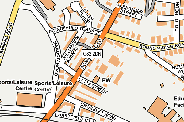 G82 2DN map - OS OpenMap – Local (Ordnance Survey)