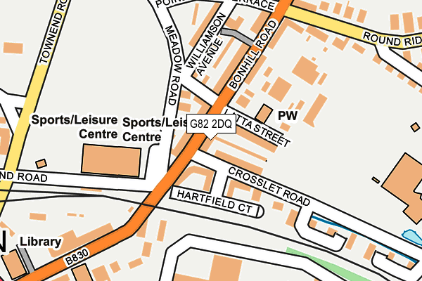 G82 2DQ map - OS OpenMap – Local (Ordnance Survey)