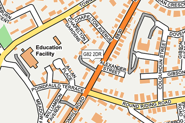 G82 2DR map - OS OpenMap – Local (Ordnance Survey)