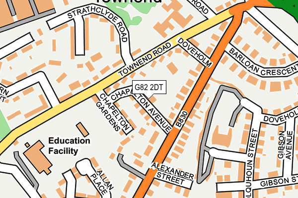 G82 2DT map - OS OpenMap – Local (Ordnance Survey)