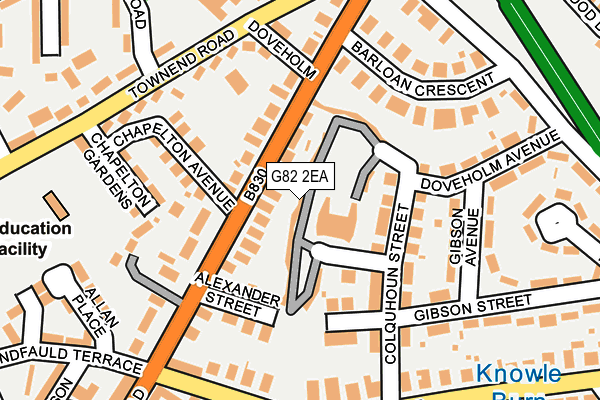 G82 2EA map - OS OpenMap – Local (Ordnance Survey)
