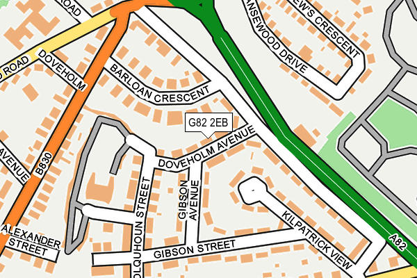 G82 2EB map - OS OpenMap – Local (Ordnance Survey)