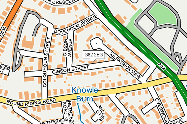 G82 2EG map - OS OpenMap – Local (Ordnance Survey)