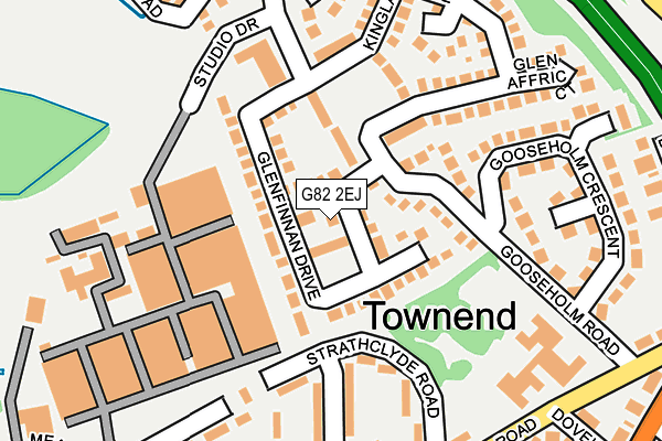 G82 2EJ map - OS OpenMap – Local (Ordnance Survey)