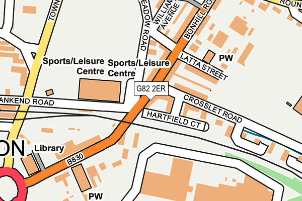 G82 2ER map - OS OpenMap – Local (Ordnance Survey)