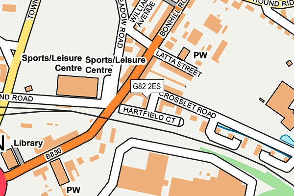 G82 2ES map - OS OpenMap – Local (Ordnance Survey)
