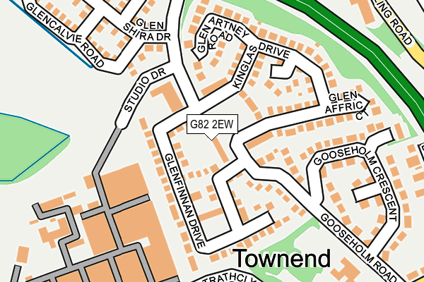 G82 2EW map - OS OpenMap – Local (Ordnance Survey)