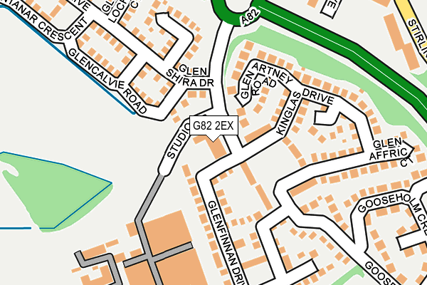 G82 2EX map - OS OpenMap – Local (Ordnance Survey)